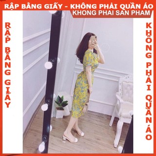 Rập giấy A0 đầm xoắn eo mã 754