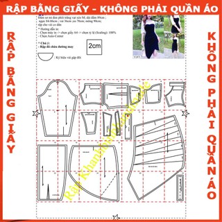 Rập giấy đầm xếp ly 1 bên mã 1266 (BẢN VẼ)