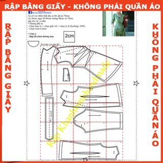 Rập giấy Áo cổ danton tay dài mã 1324 (BẢN VẼ)