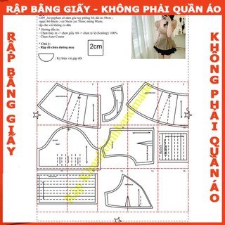 Rập giấy áo pelum tay phồng mã 1295