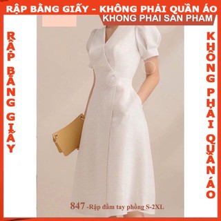 Rập giấy A0 mã 847 - Rập đầm nữ