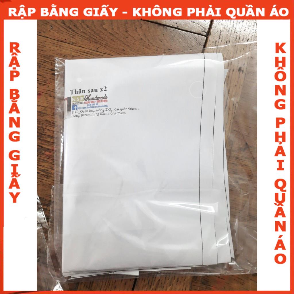 Rập quần suông mã 1140 - giấy A0