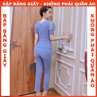 Rập giấy A0 bộ quần ống đứng áo kiểu mã  1001