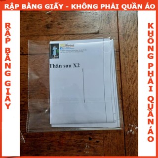 Rập giấy A0 mã B37 - Rập áo sơ mi nam ngắn tay
