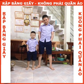 Rập giấy A0 mã B37 - Rập áo sơ mi nam ngắn tay