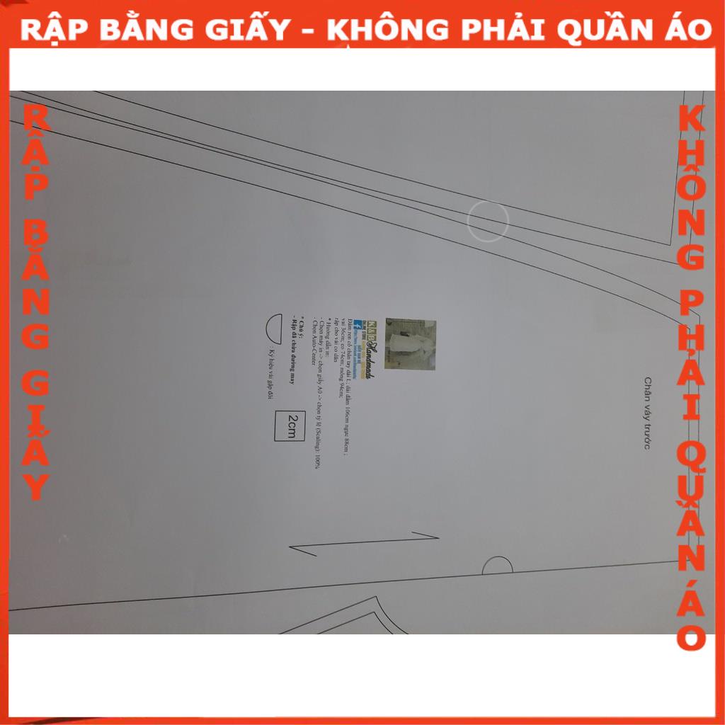 Rập giấy A0 đầm dài mã 1171