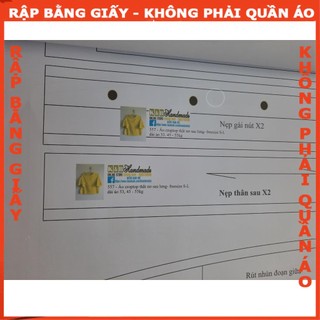 Rập giấy A0 áo kiểu mã 557