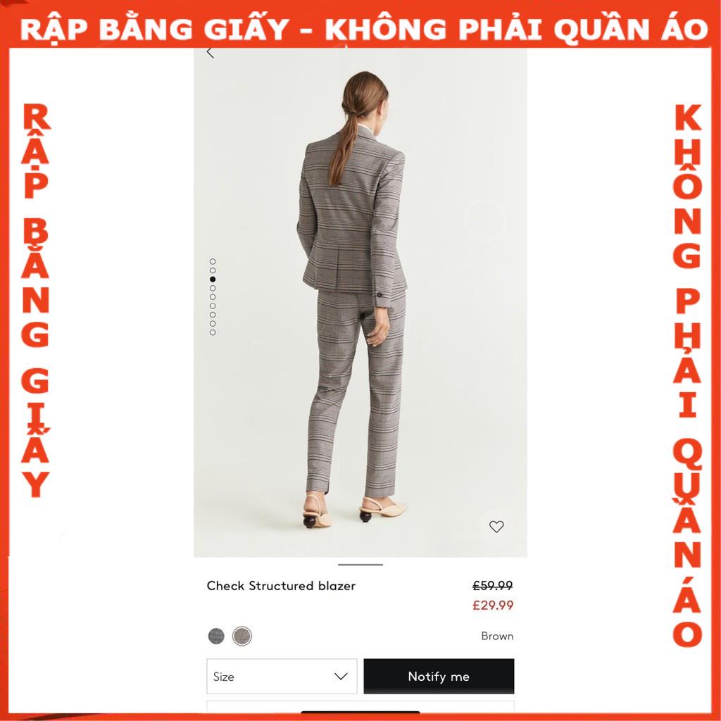 Rập áo blazer 1 lớp - rập giấy mã 1047
