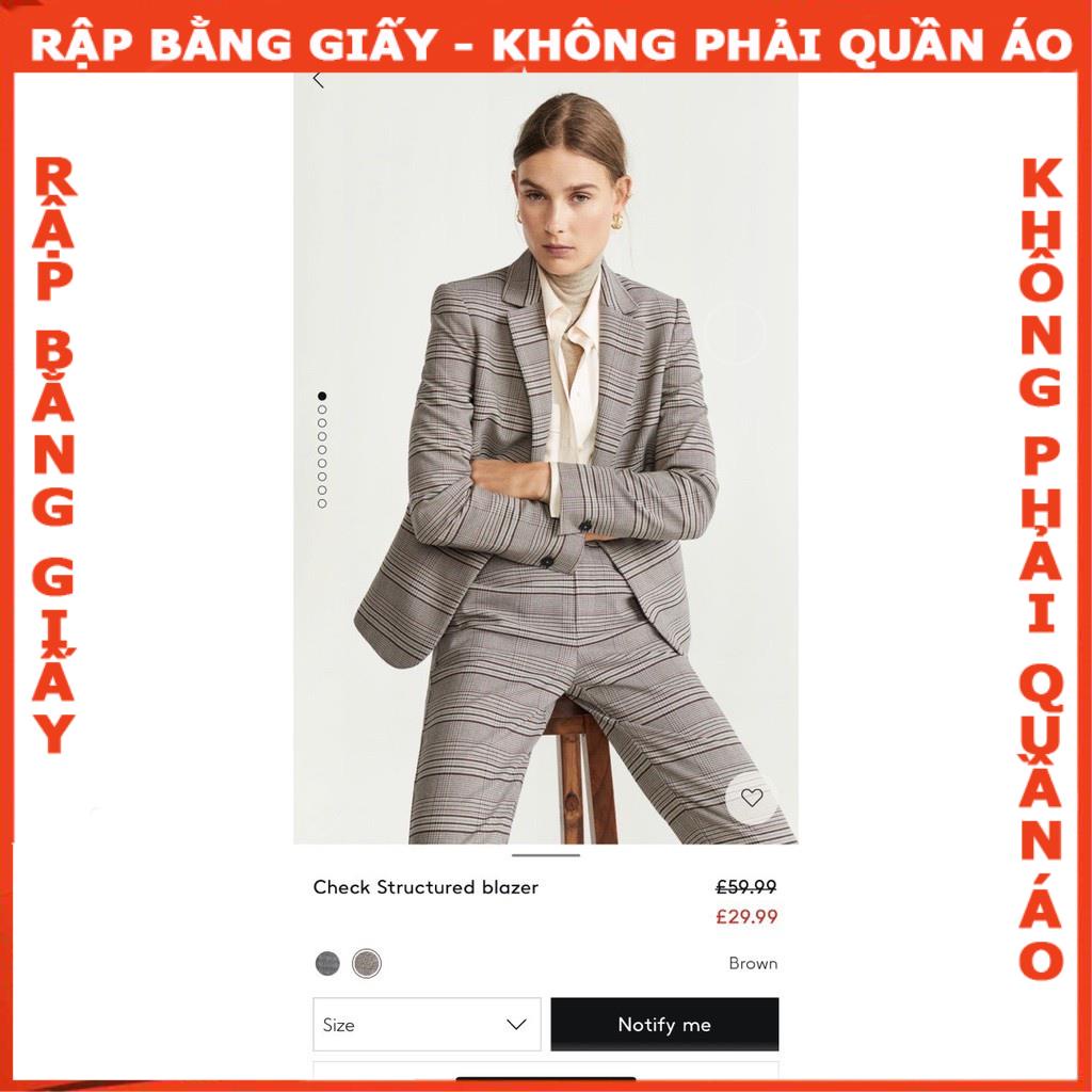 Rập áo blazer 1 lớp - rập giấy mã 1047
