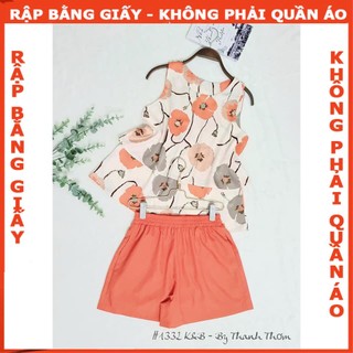 Rập giấy A0 bộ đùi áo 2 lớp mã 1332