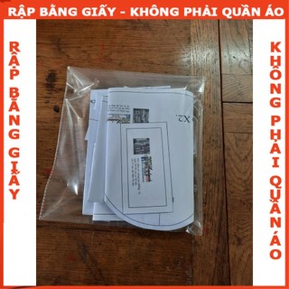 Rập giấy A0 đầm cổ vuông  mã 808