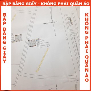 Rập giấy A0 đầm cổ vuông  mã 808
