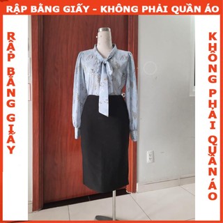 Rập giấy A0 áo thắt nơ mã 1241