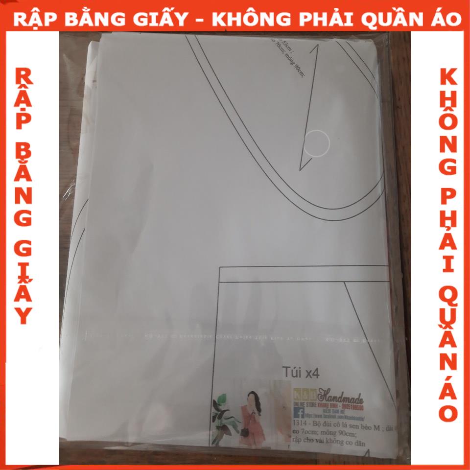 Rập giấy áo thắt nơ mã 1241