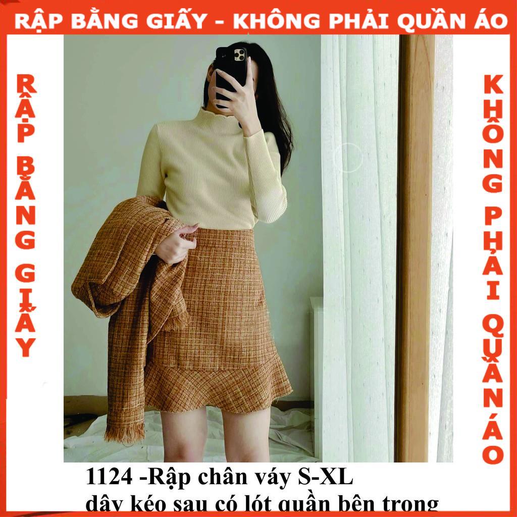 Rập chân váy đuôi cá 1124 - giấy A0 (BẢN VẼ)