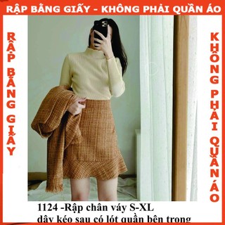 Rập chân váy đuôi cá 1124 - giấy A0 (BẢN VẼ)