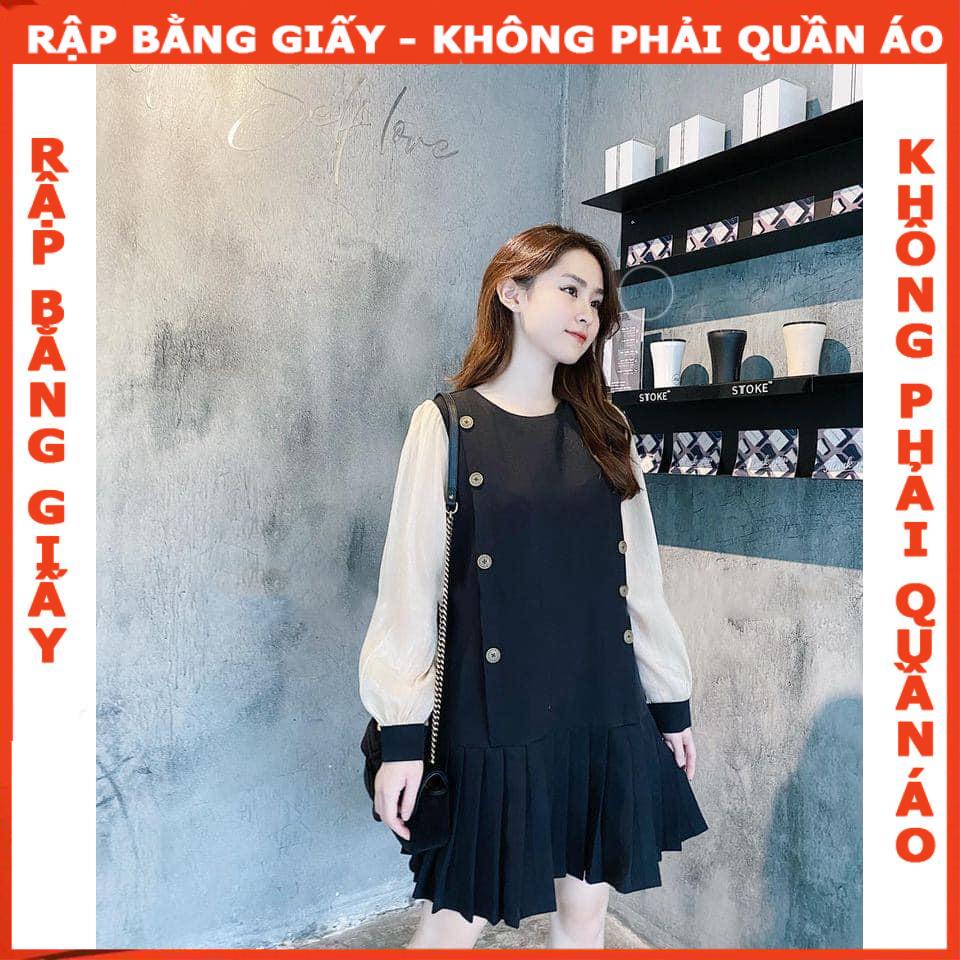 Rập giấy mã 1078 - đầm đuôi cá xếp ly