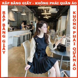 Rập giấy mã 1078 - đầm đuôi cá xếp ly
