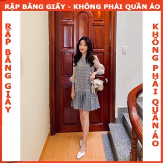 Rập giấy mã 1078 - đầm đuôi cá xếp ly