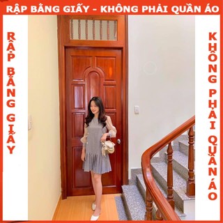 Rập giấy mã 1078 - đầm đuôi cá xếp ly