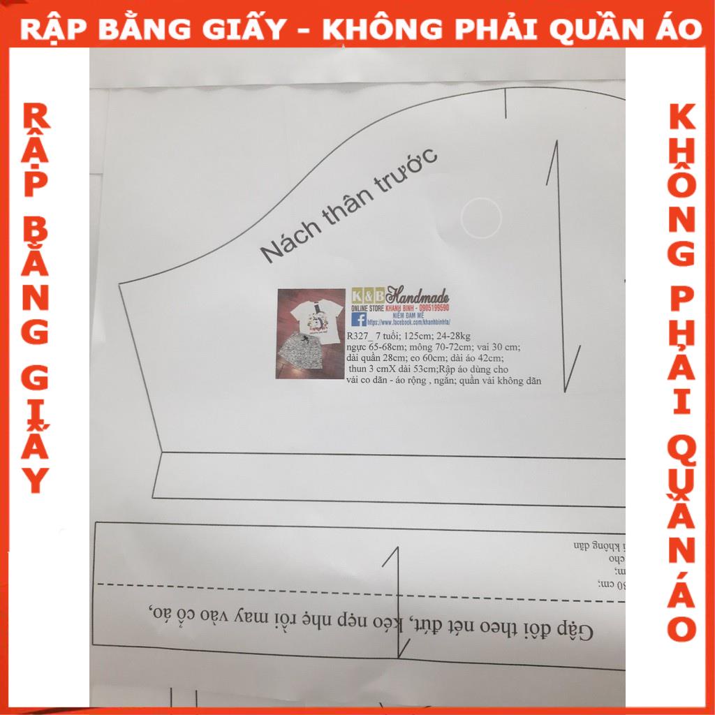 Rập giấy A0 mã R327 cho bé