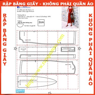Rập giấy mã 677 (BẢN VẼ) rập đầm
