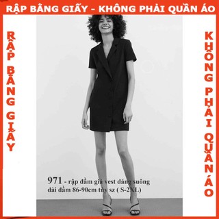 Rập đầm gỉa vest - Rập giấy mã 971 (BẢN VẼ)