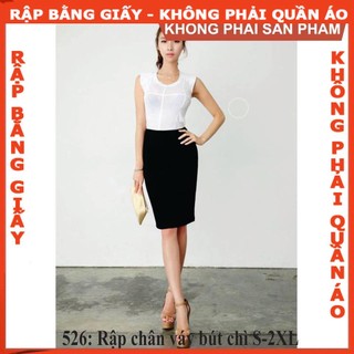 Rập chân váy bút chì 526 - giấy A0 (BẢN VẼ)