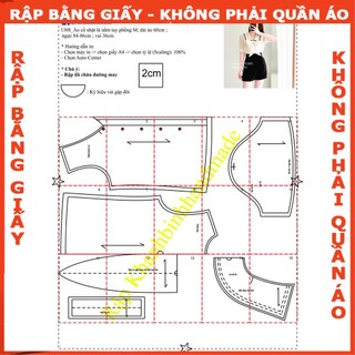Rập giấy A0 áo cổ sen nhật mã 1308 (BẢN VẼ)