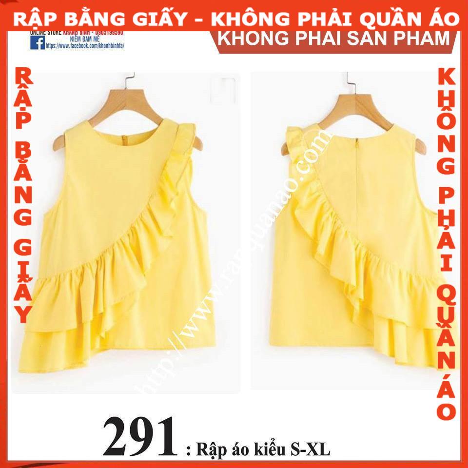 Rập áo kiểu - Rập giấy A0 mã 291 (BẢN VẼ)