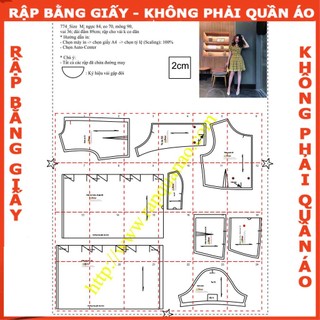 Rập đầm cổ bẻ- Rập giấy mã 774 (BẢN VẼ)