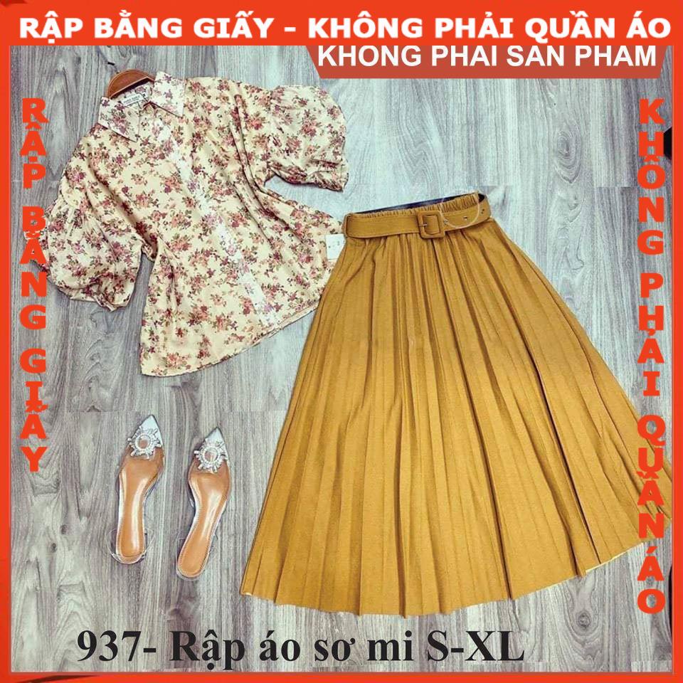 Rập giấy A0 mã 937 (BẢN VẼ) - rập áo sơ mi