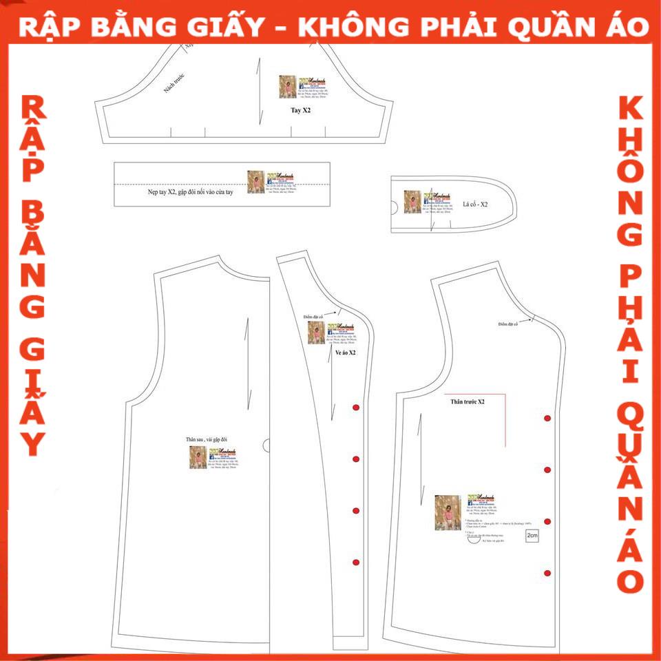 Rập áo danton cổ B- Rập giấy mã 24 -