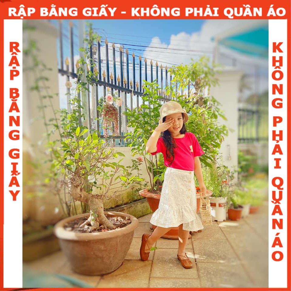 Rập giấy A0 mã R25 - Rập set chân váy và áo croptop bé gái