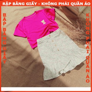 Rập giấy A0 mã R25 - Rập set chân váy và áo croptop bé gái