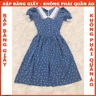 Rập  giấy A0 mã 972 - đầm tay phồng