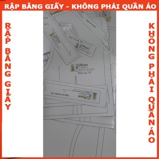 Rập  giấy A0 mã 972 - đầm tay phồng