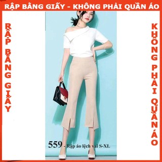 Rập giấy mã 559 - Rập áo trễ vai (BẢN VẼ)