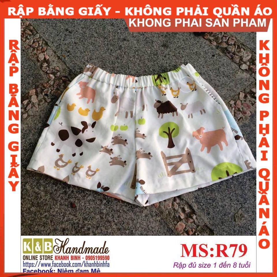 Rập  mã R79- Rập quần short bé