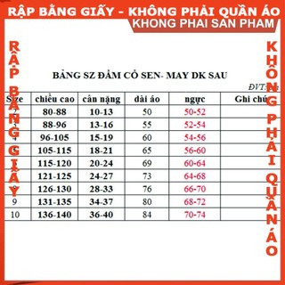 Rập mã R70 - đầm cổ sen cho bé gái
