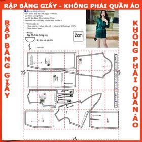 Rập giấy A0 đầm sơ mi cách điệu mã 1204 (BẢN VẼ)