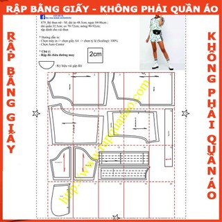 Rập giấy mã 879- Rập bộ thun (BẢN VẼ)