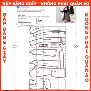 Rập giấy mã 1010- rập bộ chân váy áo khoác ngoài (BẢN VẼ)