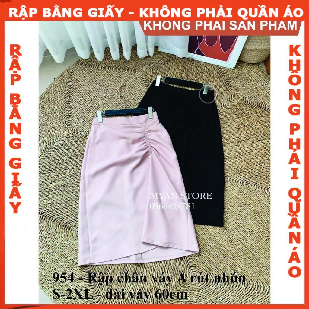 Rập giấy mã 954 - rập chân váy dáng A (BẢN VẼ)
