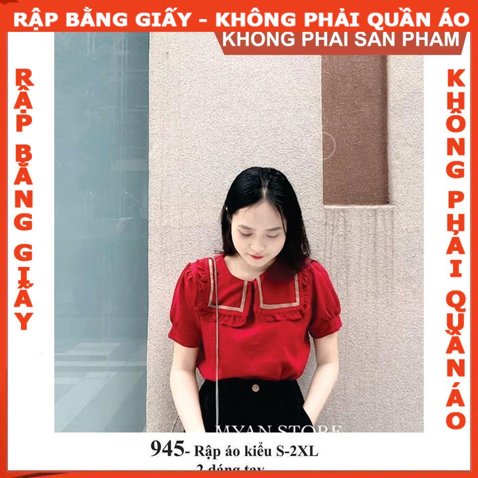 Rập giấy A0 mã 945 - áo kiểu 2 dáng tay