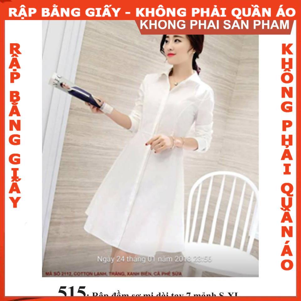 Rập giấy mã 515 (BẢN VẼ) rập đầm sơ mi
