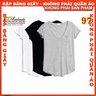 Rập giấy A0 áo thun cổ tim nữ mã 97 (BẢN VẼ)
