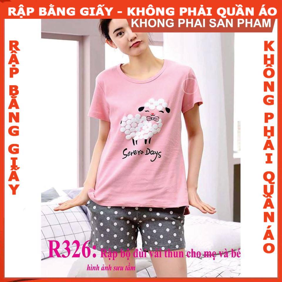 Rập giấy mã R326 cho mẹ, bé