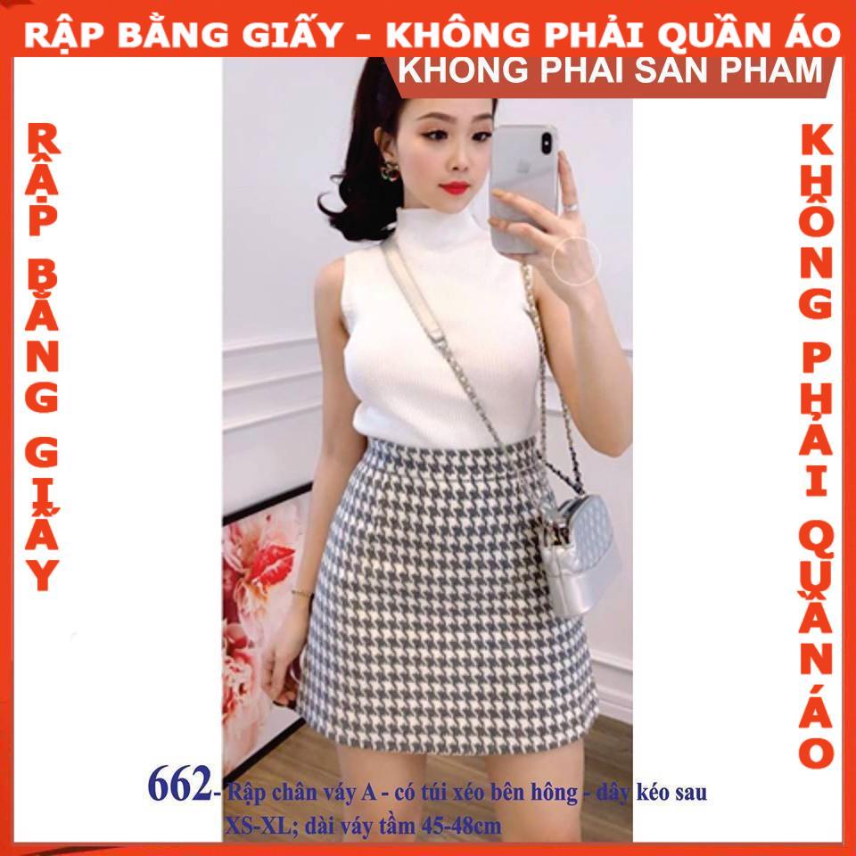 Rập giấy A0 mã 662 (Bản vẽ) (Rập chân váy)