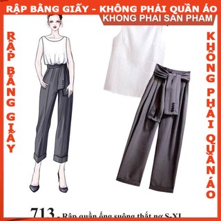 Rập giấy A0 mã 713 (BẢN VẼ) rập quần suông